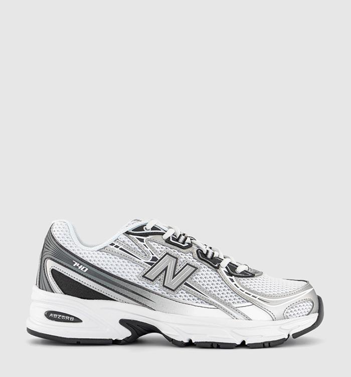 New Balance 740 Trainers White Black Silver Metallic