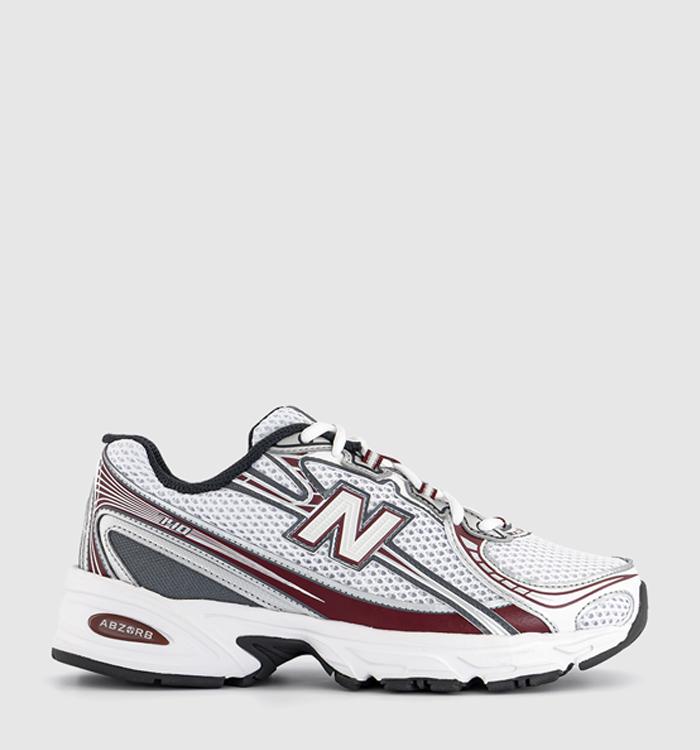 New Balance 740 V2 White Mercury Red