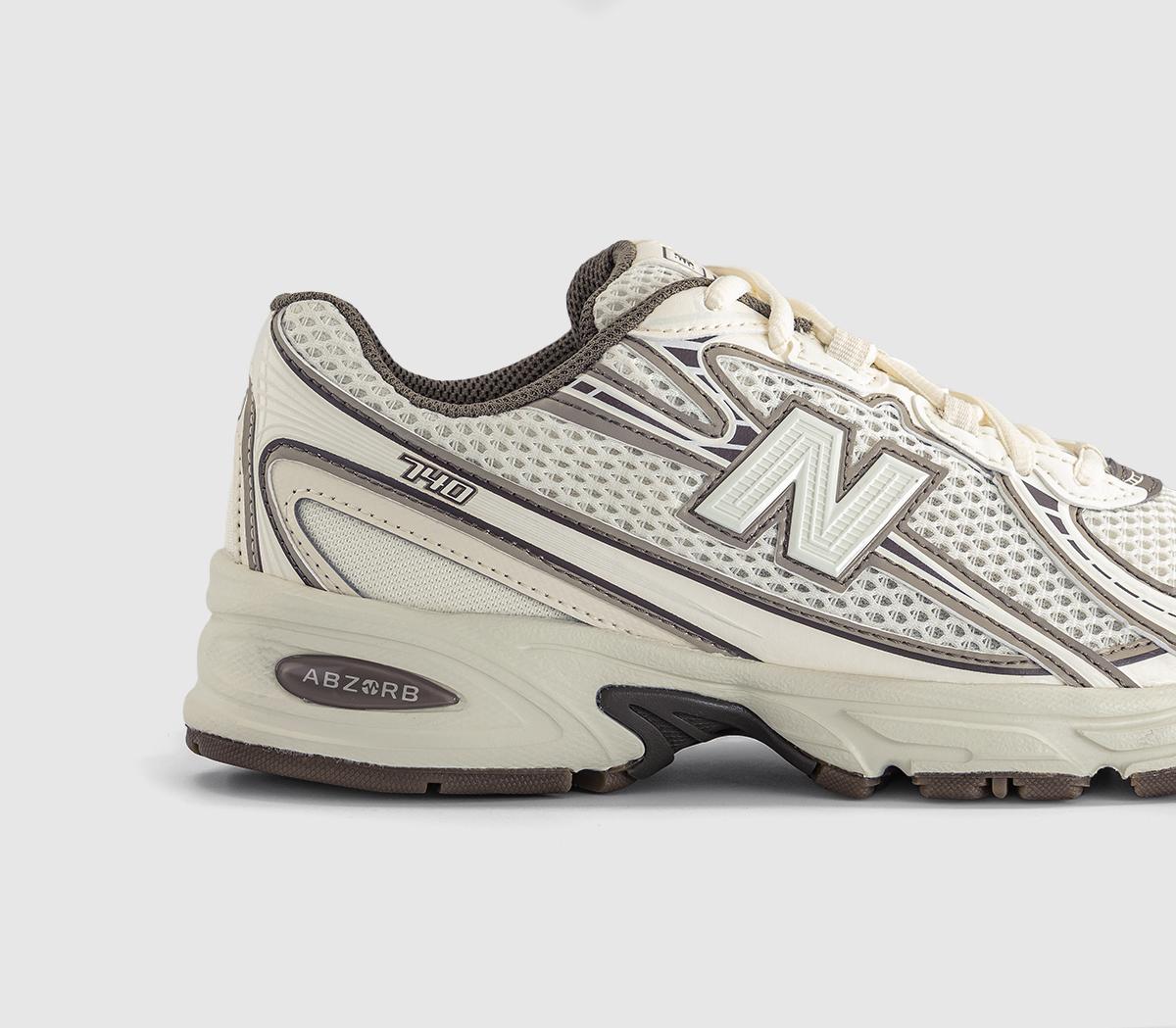 New Balance740 V2 TrainersMetallic White Brown