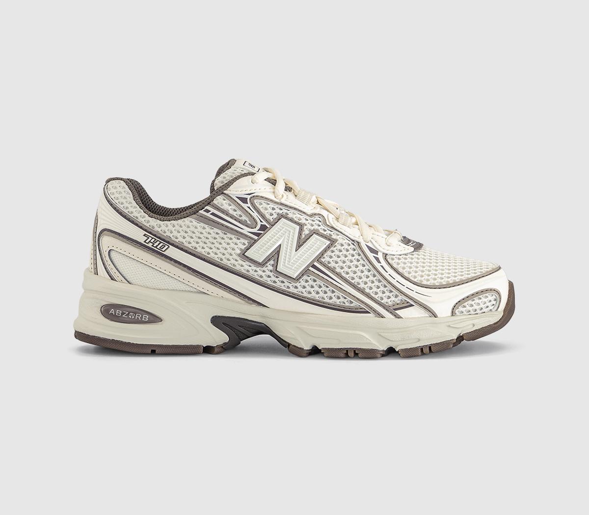 New Balance 740 V2 Trainers Metallic Brown White in Women's Size 3.5, Offspring
