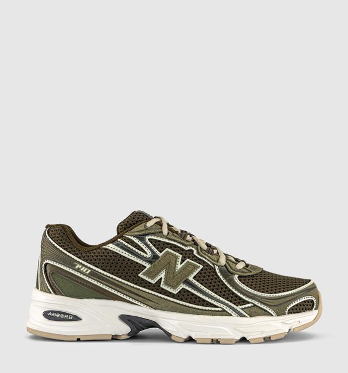 New Balance 740 V2 Trainers Brown Khaki White