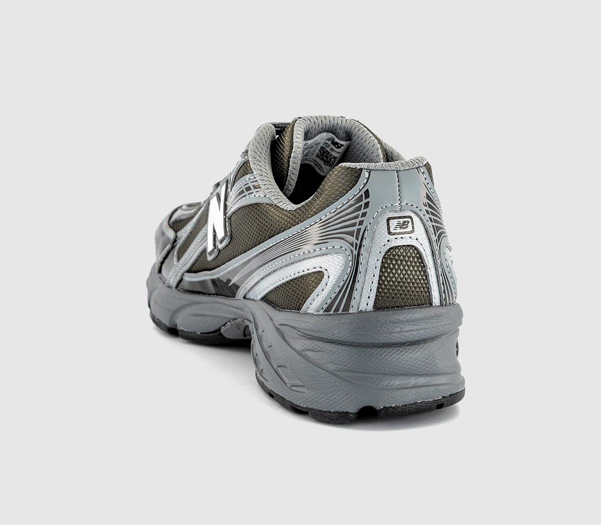 New Balance 740 V2 Trainers Black Metallic Castlerock - Men's Trainers