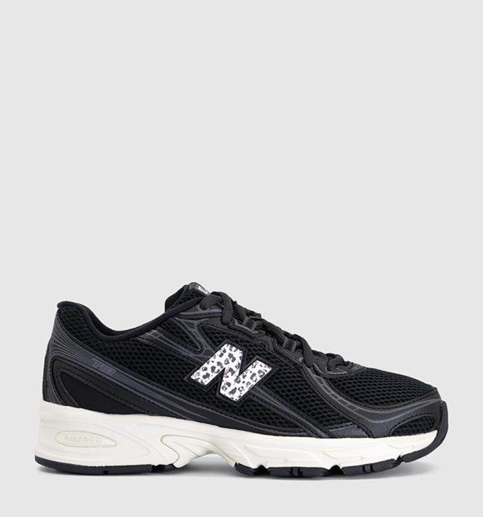 New Balance 740 V2 Trainers Black Sea Salt Leopard