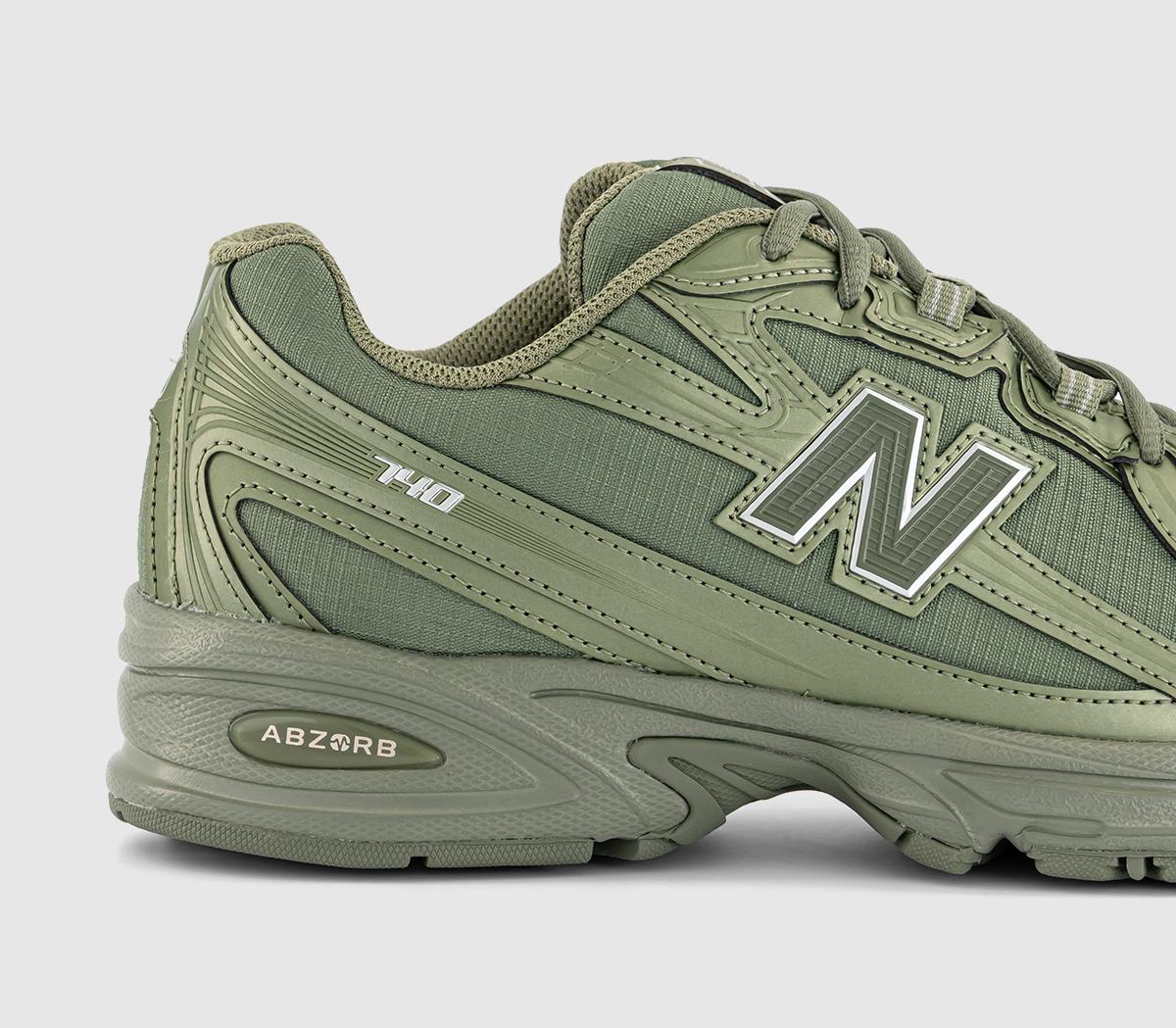 New Balance 740 V2 Trainers Dark Green Olivine - Men's Trainers