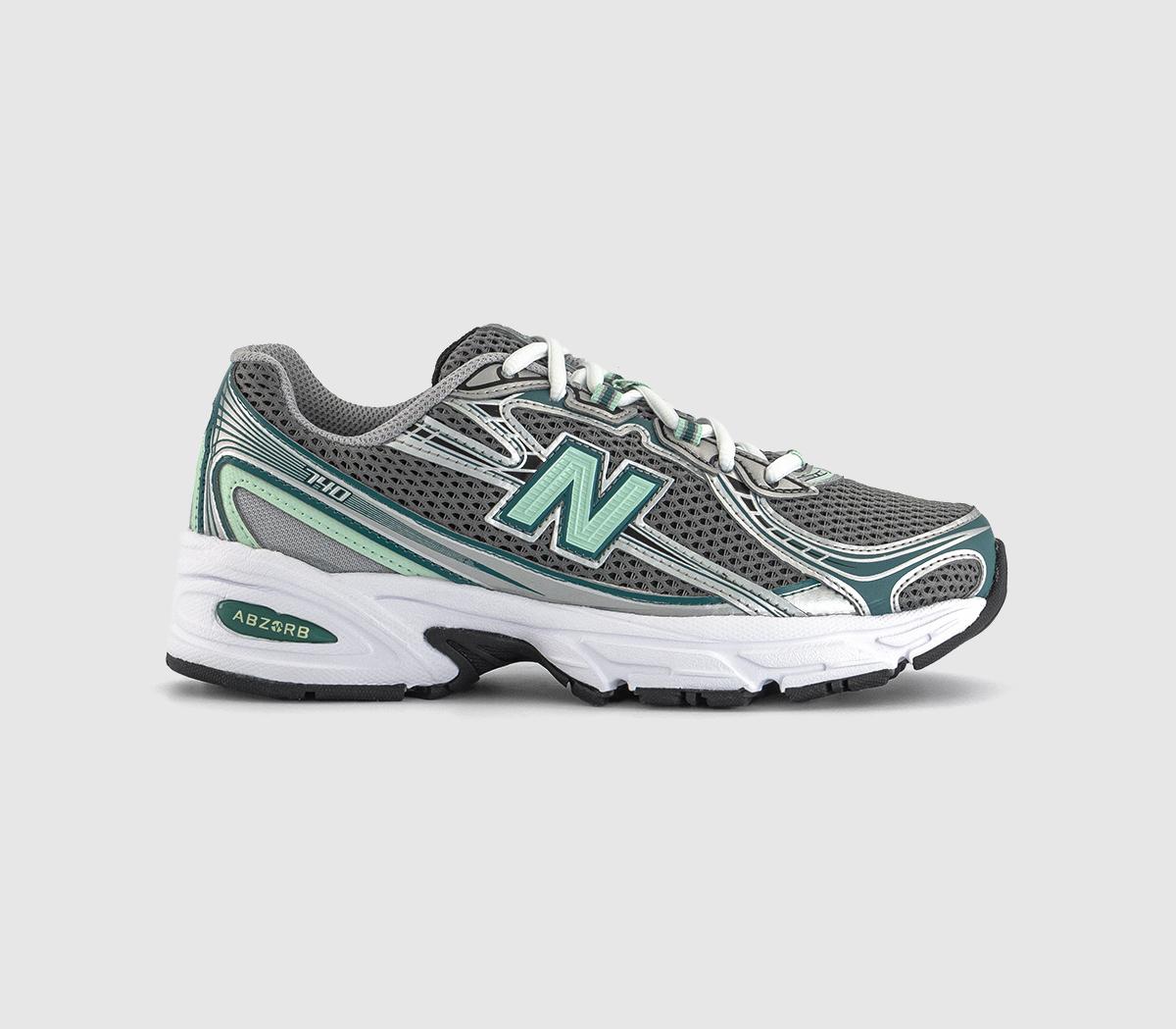 New Balance Unisex Natural 740 Trainers New Spruce In Size 6