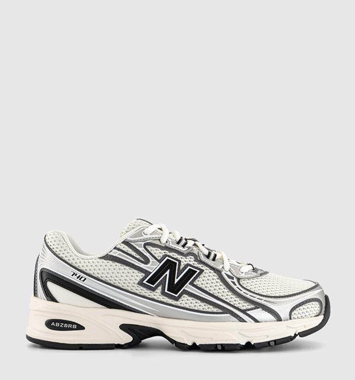 New Balance 740 Trainers Silver Black