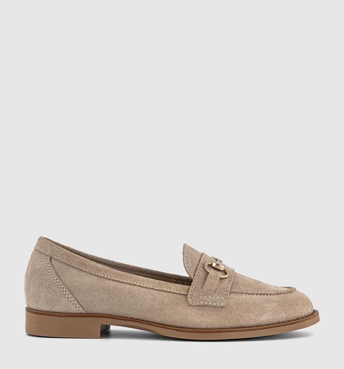 OFFICE Fountain Snaffle Trim Loafers Beige