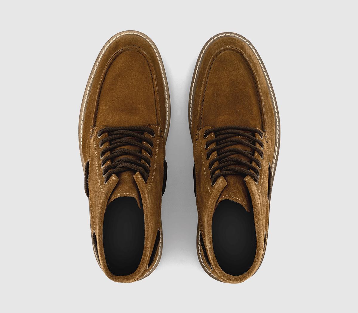 OFFICEBryson Suede Apron Boots OFFICEBryson Suede Apron BootsTan Suede