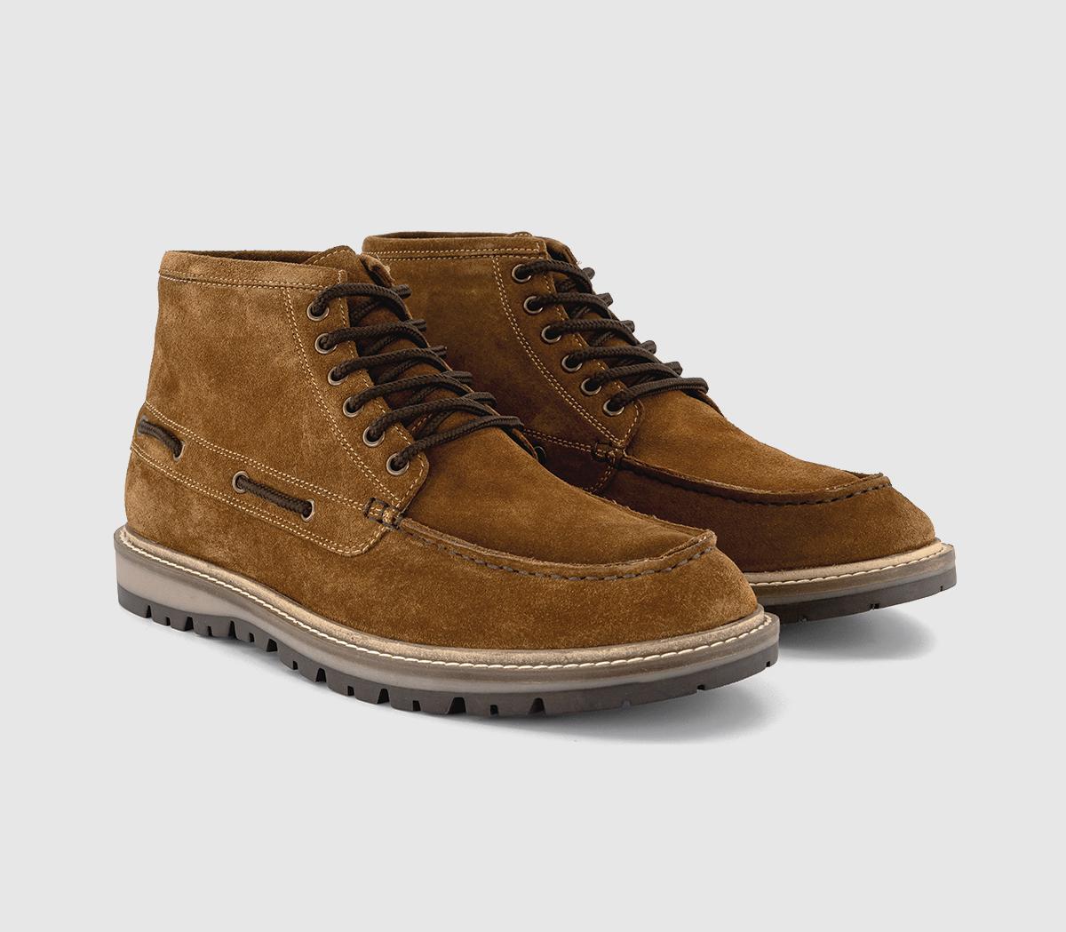 OFFICEBryson Suede Apron Boots OFFICEBryson Suede Apron BootsTan Suede