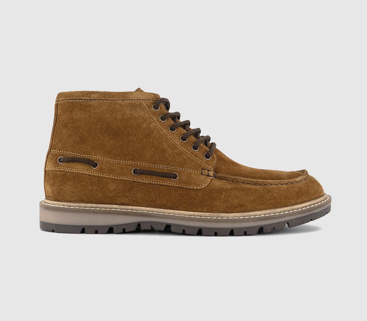 OFFICEBryson Suede Apron Boots OFFICEBryson Suede Apron BootsTan Suede