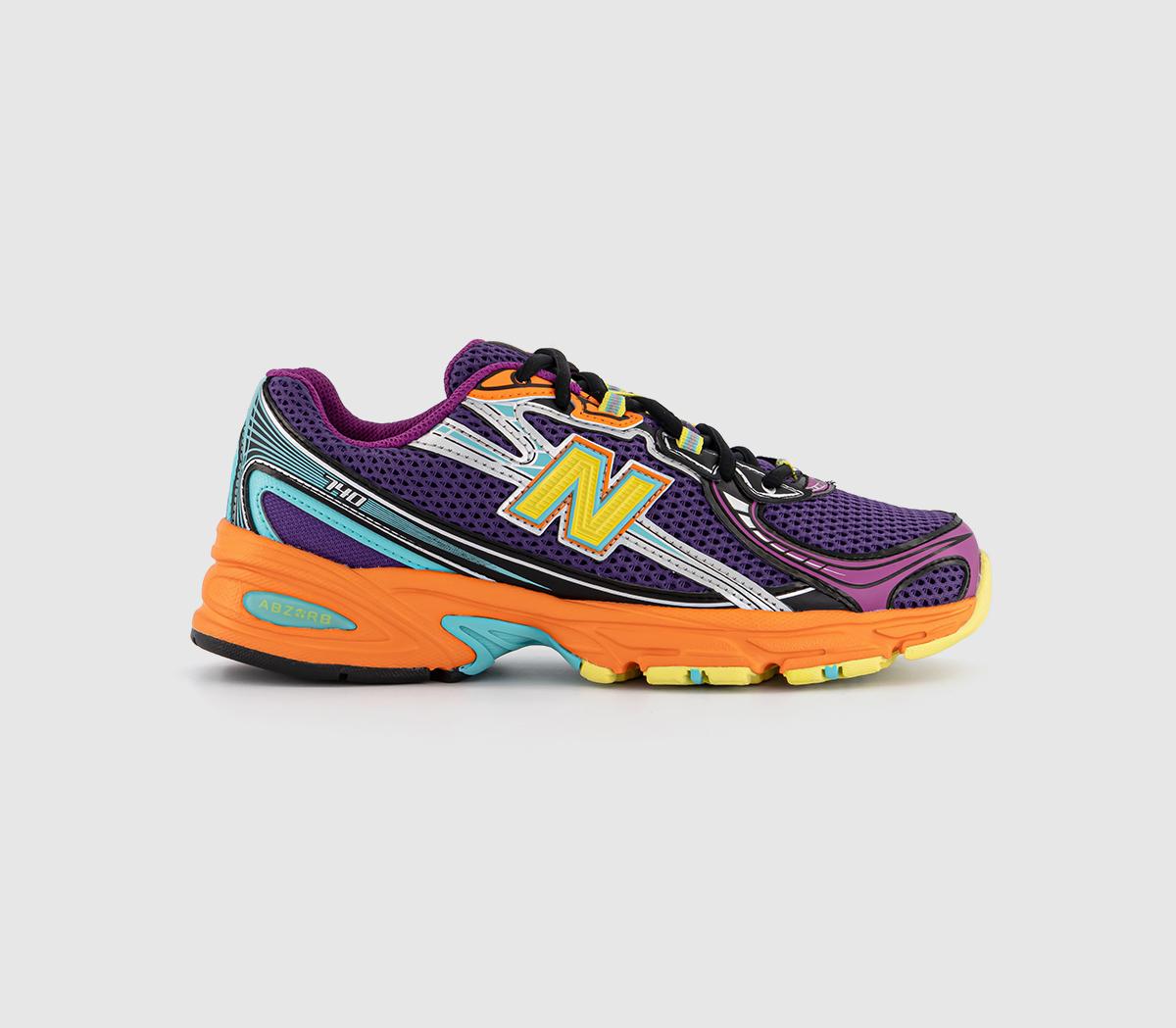 New Balance Unisex Multi 740 Trainers Sun Glow In Size 11
