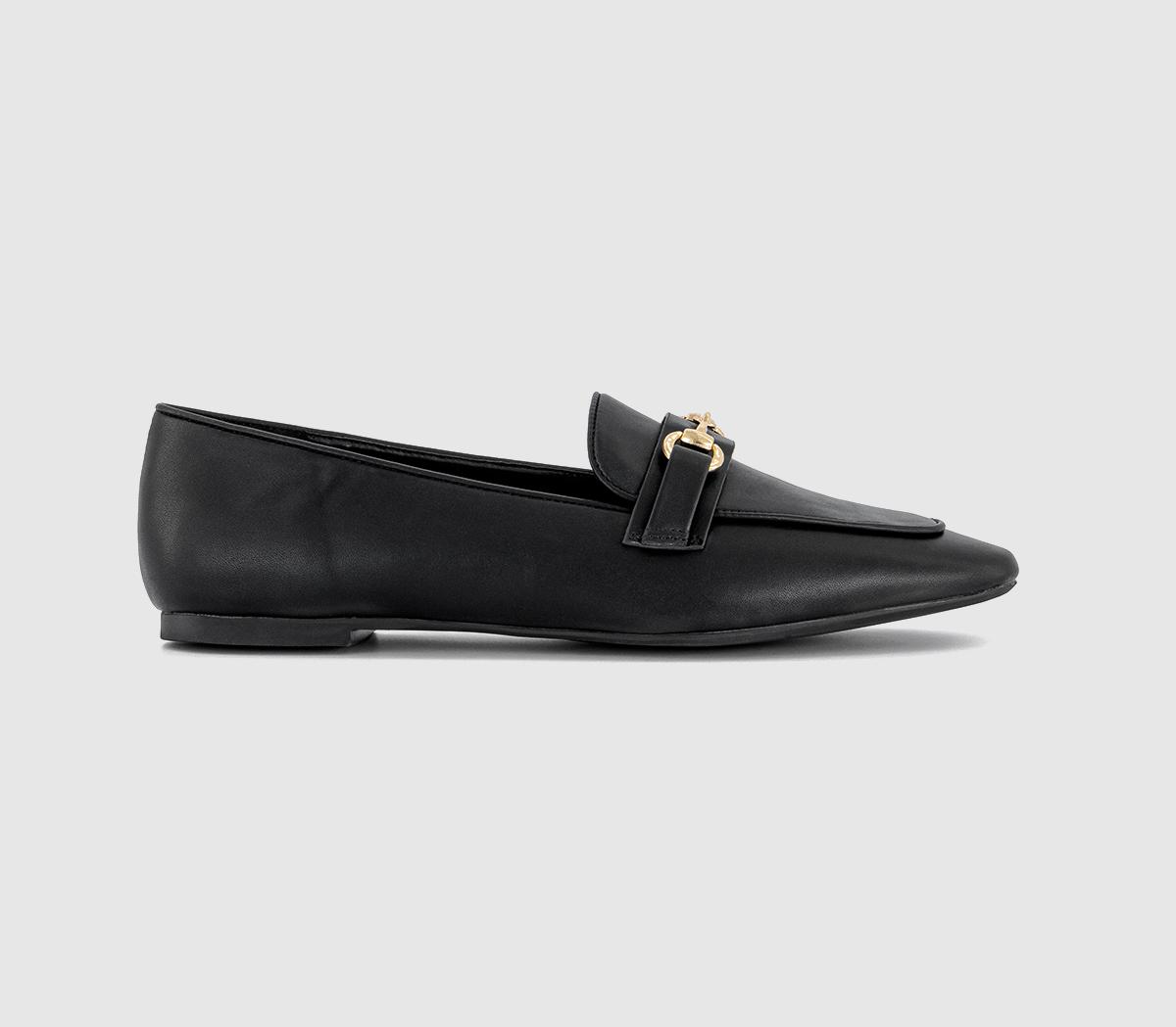 OFFICE Womens Freesia Snaffle Trim Loafers Black, 6