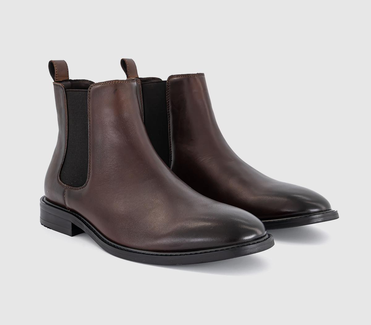OFFICEBroadway Chelsea Boots OFFICEBroadway Chelsea BootsBrown Leather