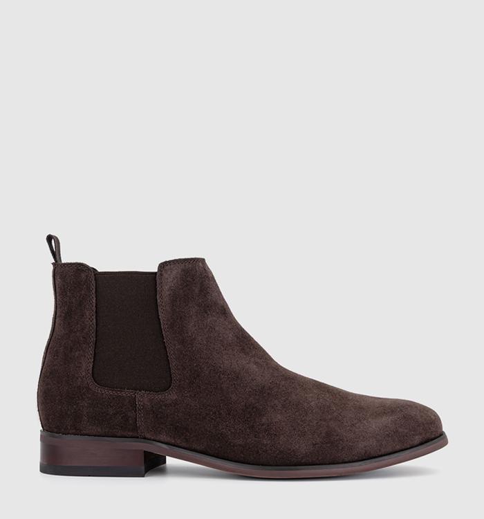 OFFICE Berkley Chelsea Boots Brown Suede