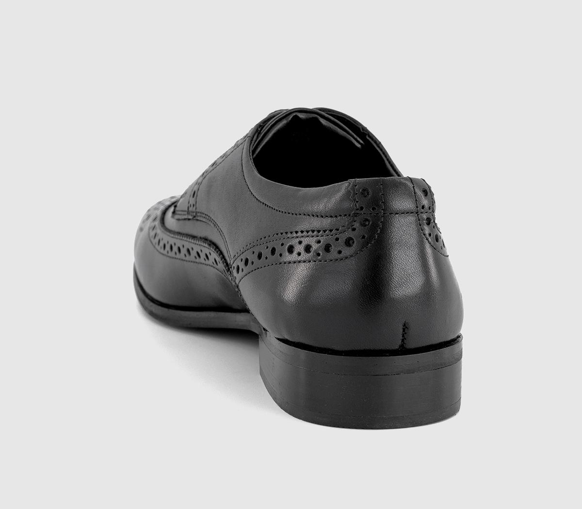 OFFICEMalak Leather Brogue Derby Shoes OFFICEMalak Leather Brogue Derby ShoesBlack Leather