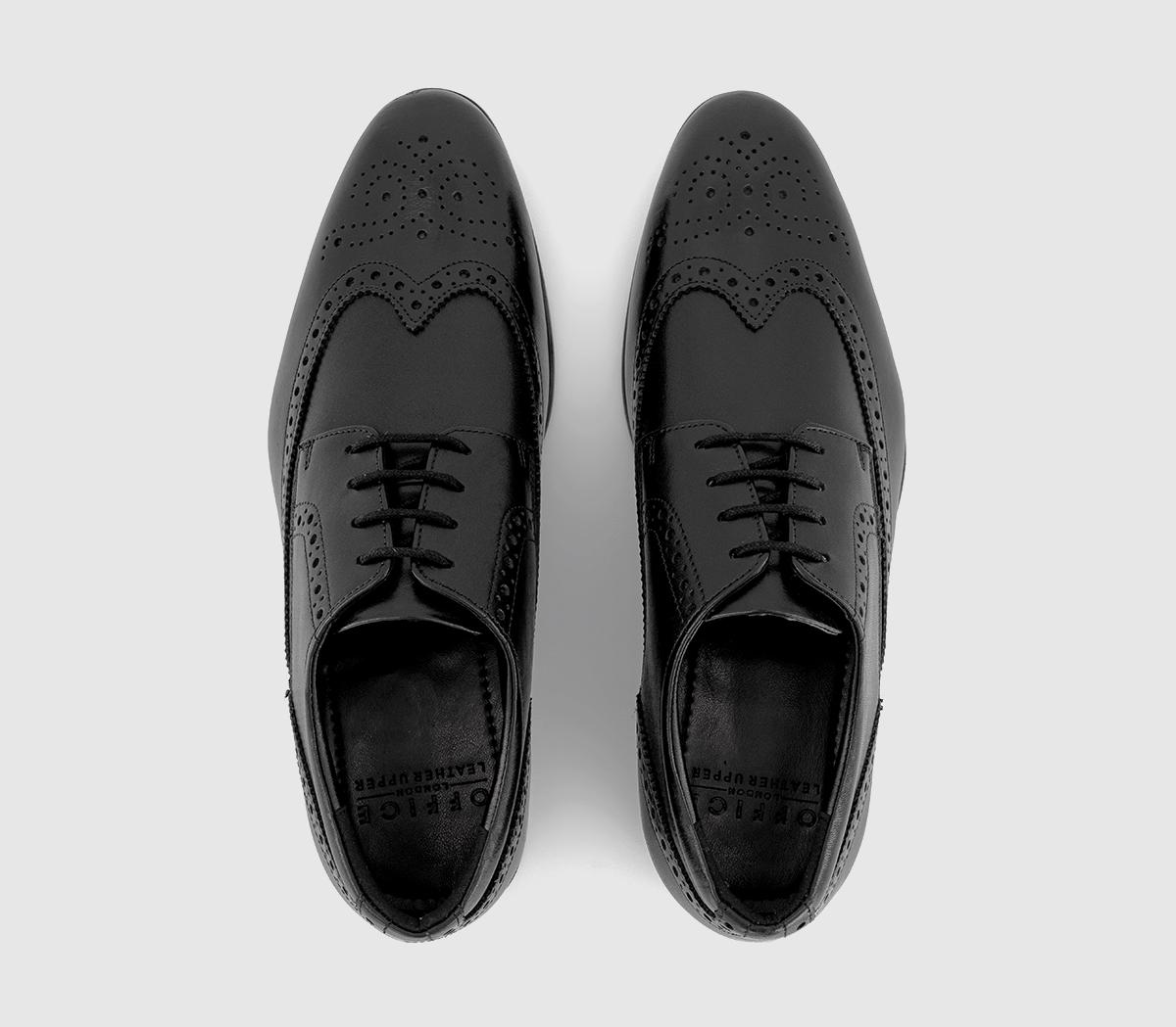 OFFICEMalak Leather Brogue Derby Shoes OFFICEMalak Leather Brogue Derby ShoesBlack Leather