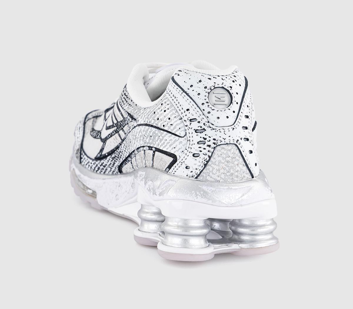 NikeShox Ride 2 TrainersWhite Mtlc Platinum Black Flt Gold