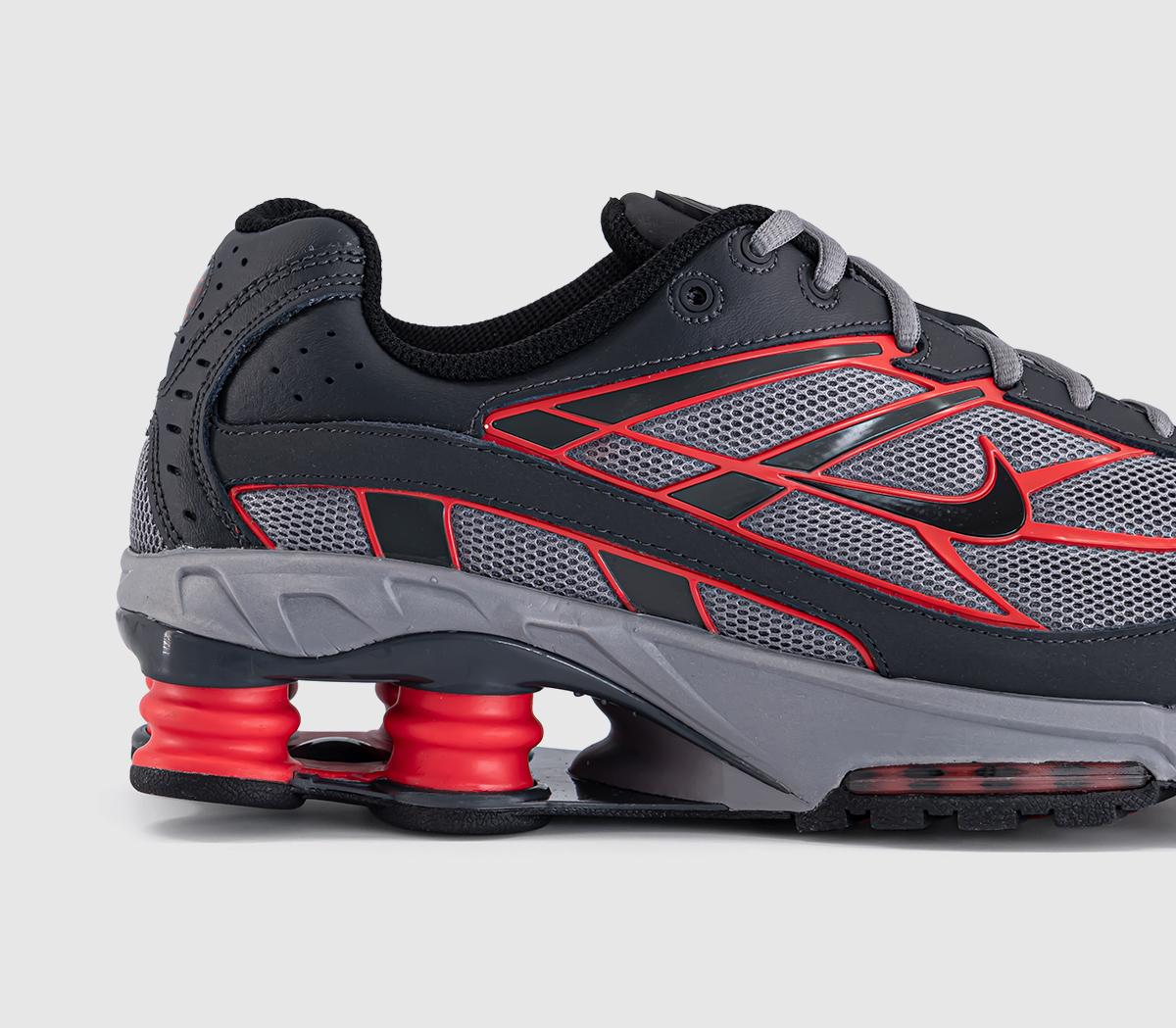NikeShox Ride 2 TrainersPencil Point Black Anthracite Fire Red