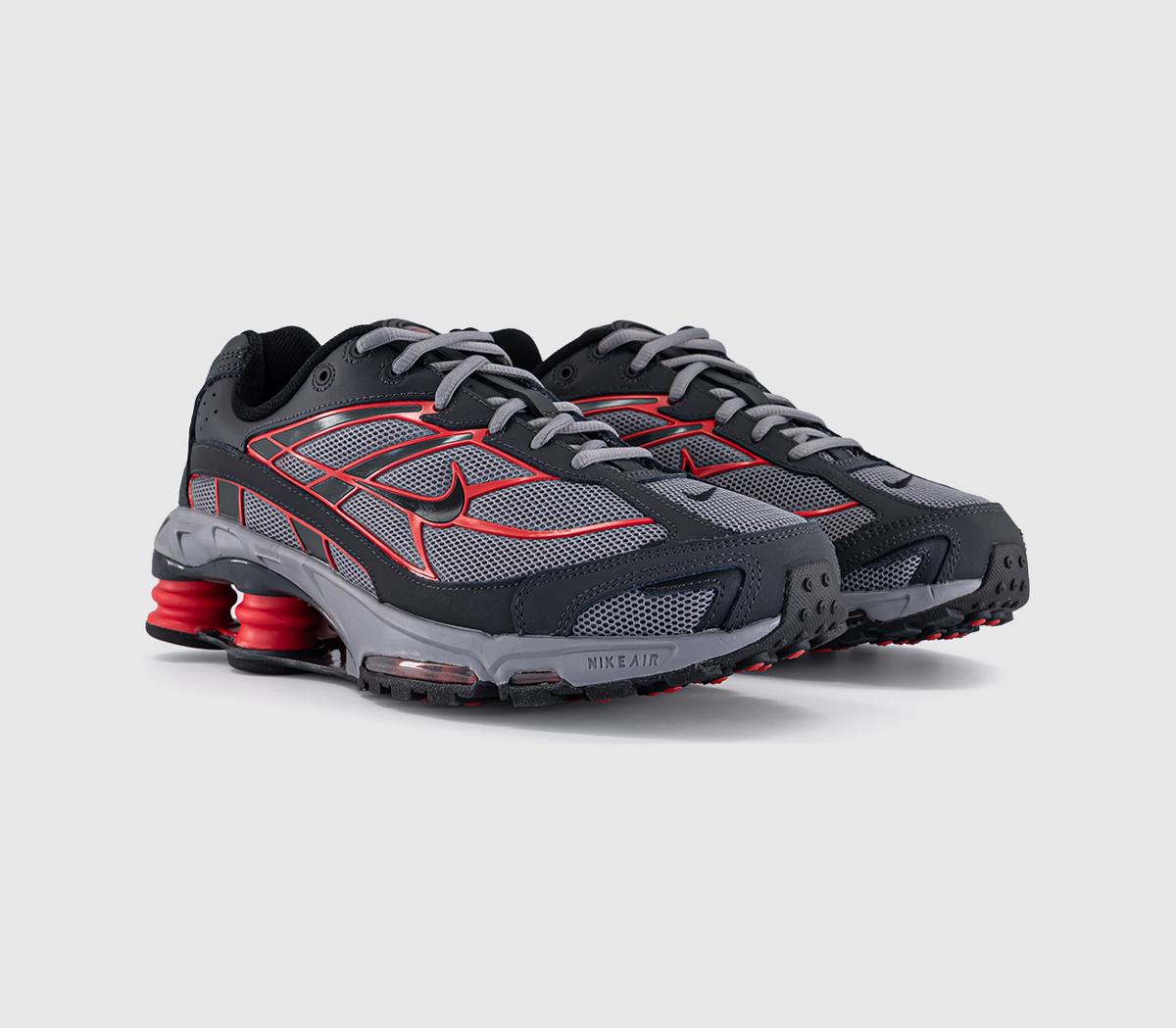 NikeShox Ride 2 TrainersPencil Point Black Anthracite Fire Red