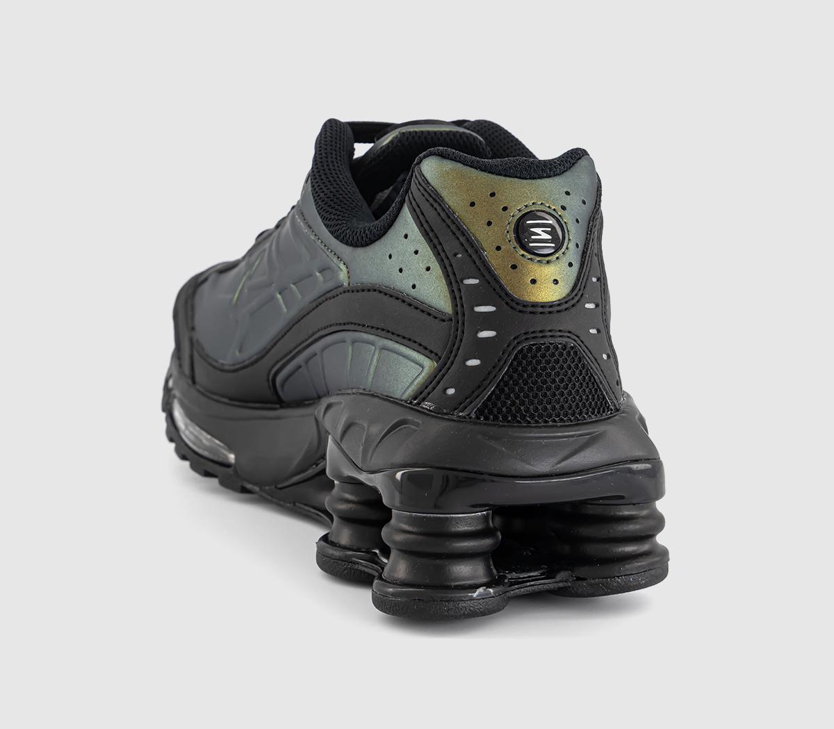 Nike Shox Ride 2 Trainers Black Black Olive Flak Metallic Silver