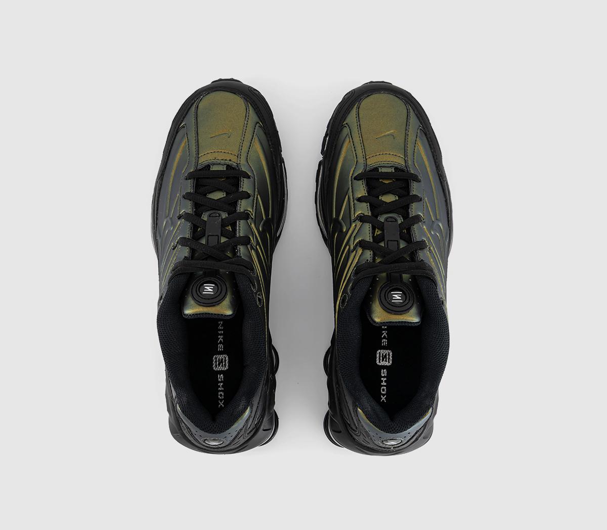 NikeShox Ride 2 TrainersBlack Black Olive Flak Metallic Silver