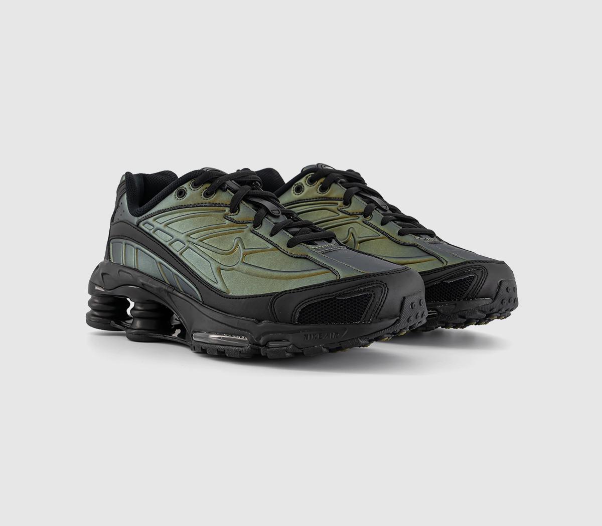 NikeShox Ride 2 TrainersBlack Black Olive Flak Metallic Silver