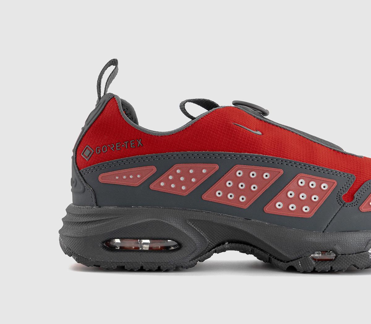 NikeAir Max SNDR GTX TrainersHyper Crimson Dark Smoke Grey Fire Red Black Dark