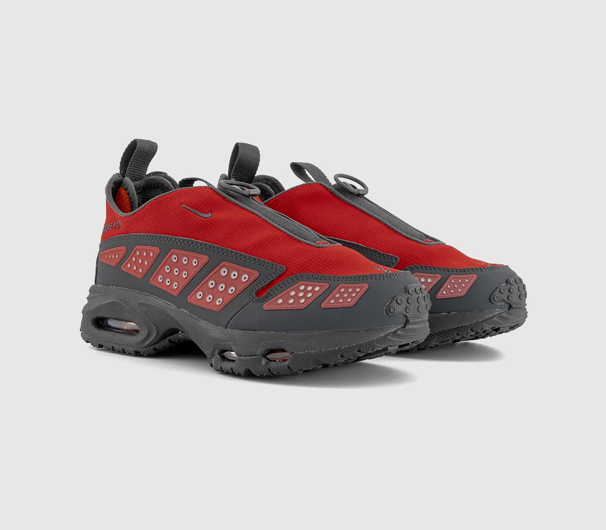 NikeAir Max SNDR GTX TrainersHyper Crimson Dark Smoke Grey Fire Red Black Dark