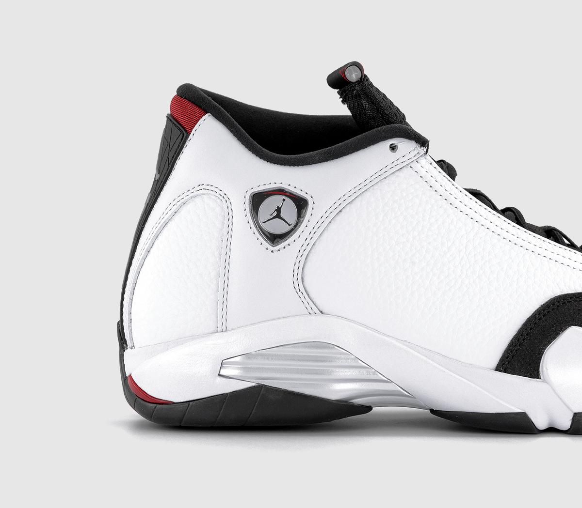 JordanAir Jordan 14 TrainersWhite Varsity Red Black Metallic Silver