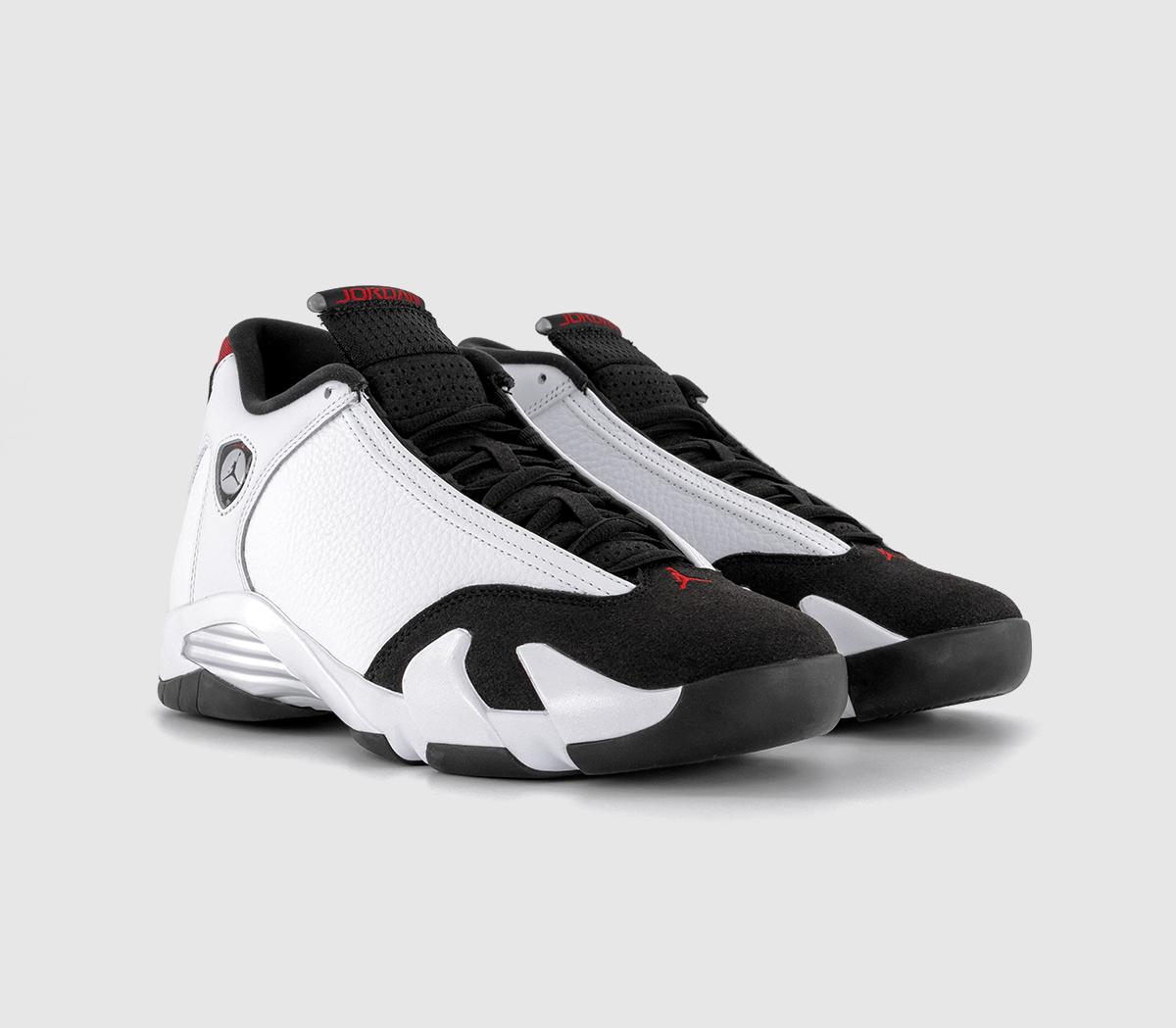 JordanAir Jordan 14 TrainersWhite Varsity Red Black Metallic Silver
