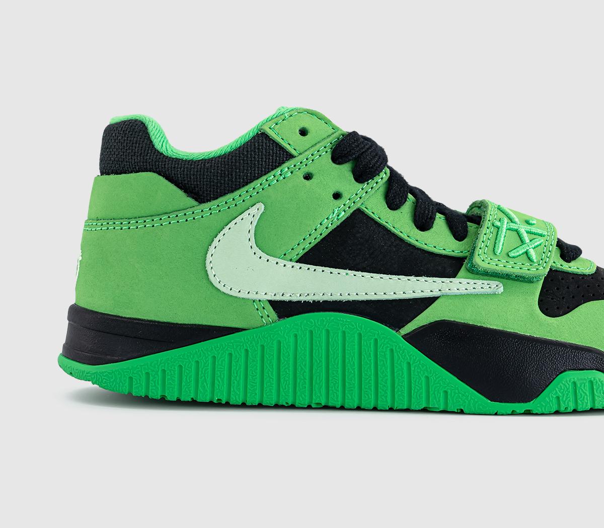 JordanTravis Scott CJ1 T-Rexx TrainersGreen Spark