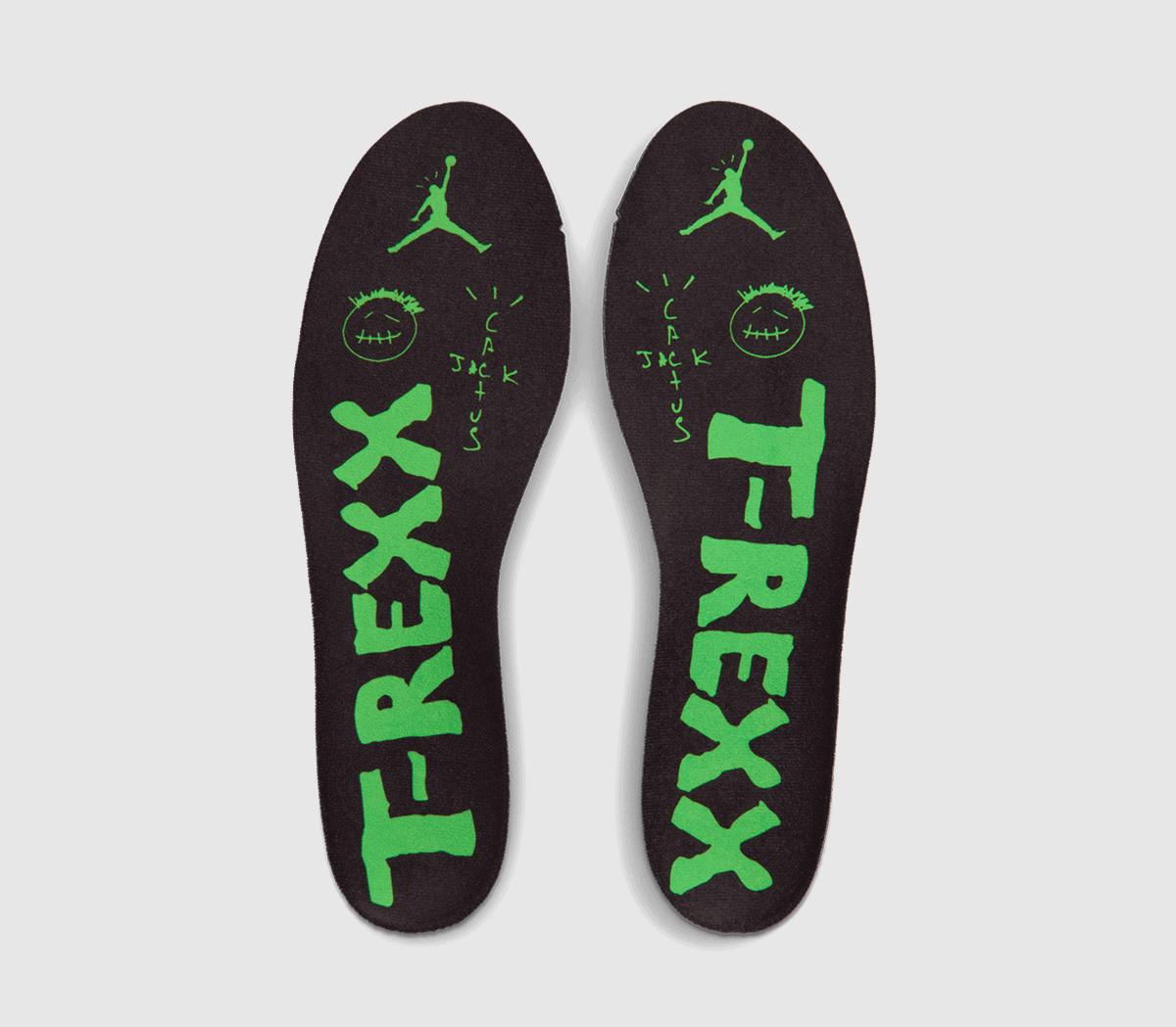 JordanTravis Scott CJ1 T-Rexx TrainersGreen Spark
