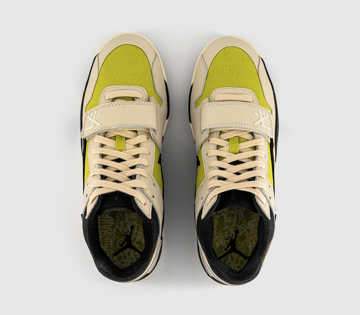 Jordan Travis Scott x Jumpman Muslin Black Bright Cactus - Men's