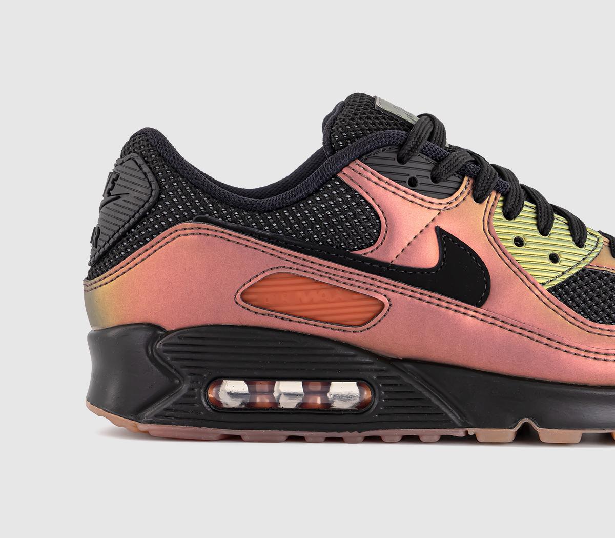 NikeAir Max 90 GL Black Black Dark Russet Metallic Copper Sequoia Mo