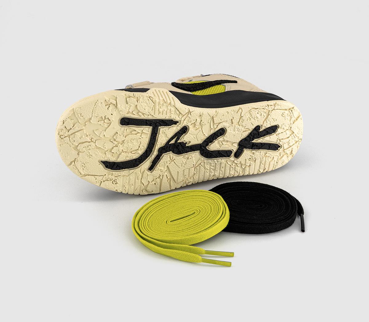 JordanTravis Scott x Jumpman Youth TrainersMuslin Black Bright Cactus