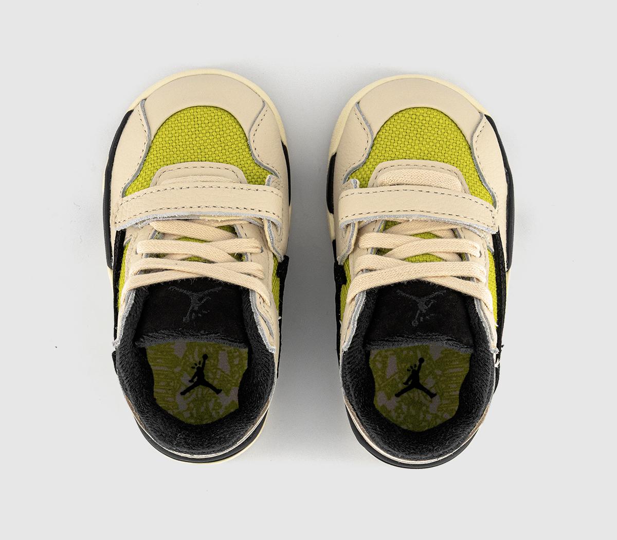 JordanTravis Scott x Jumpman Toddler TrainersMuslin Black Bright Cactus
