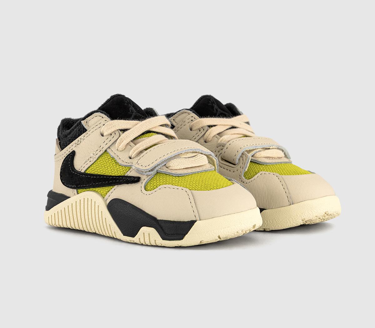 JordanTravis Scott x Jumpman Toddler TrainersMuslin Black Bright Cactus