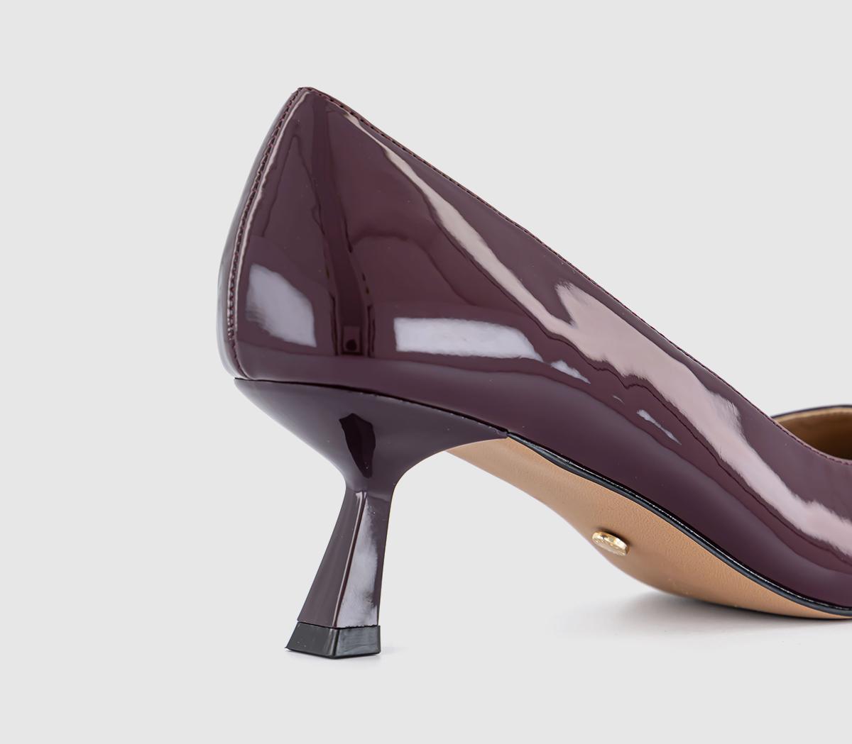 OFFICEMackie Kitten Heels Court OFFICEMackie Kitten Heels CourtBurgundy Patent