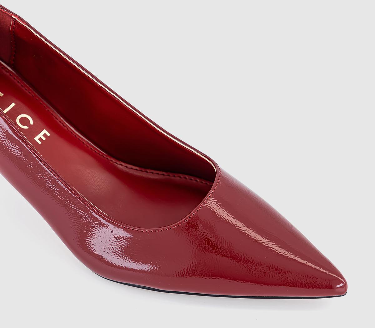 OFFICEMackie Kitten Heels Court OFFICEMackie Kitten Heels CourtRed Patent Pu