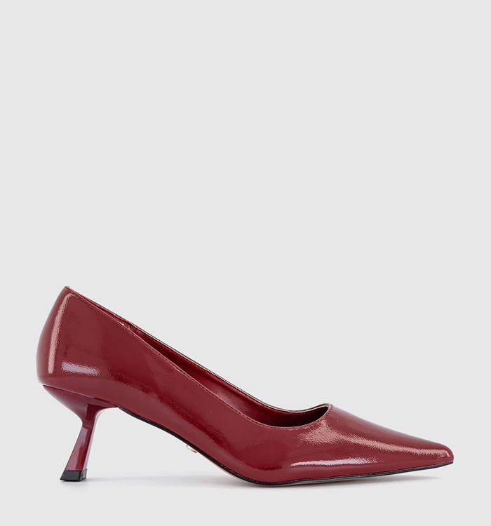 OFFICE Mackie Kitten Heels Court Red Patent Pu