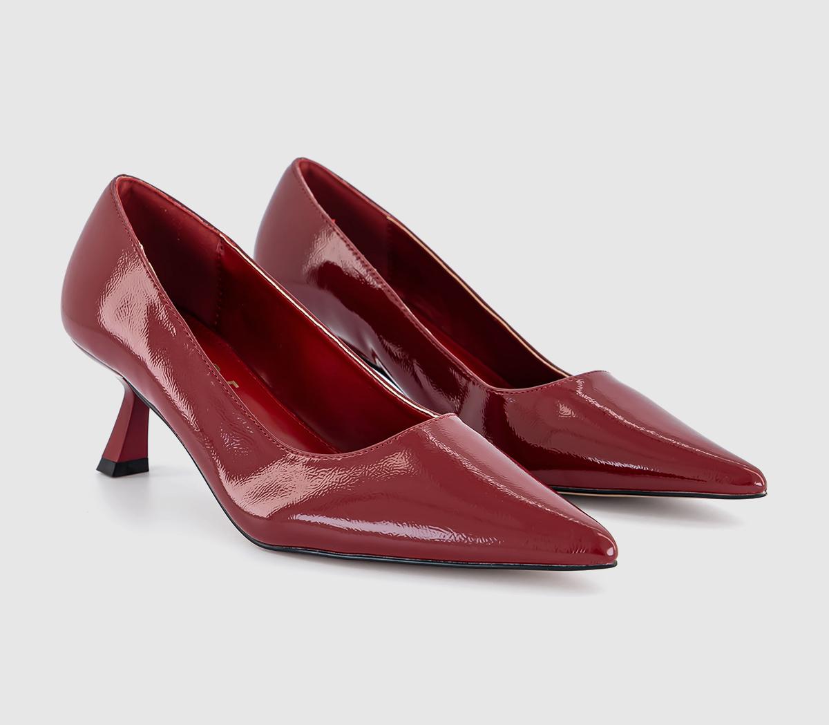 OFFICEMackie Kitten Heels Court OFFICEMackie Kitten Heels CourtRed Patent Pu