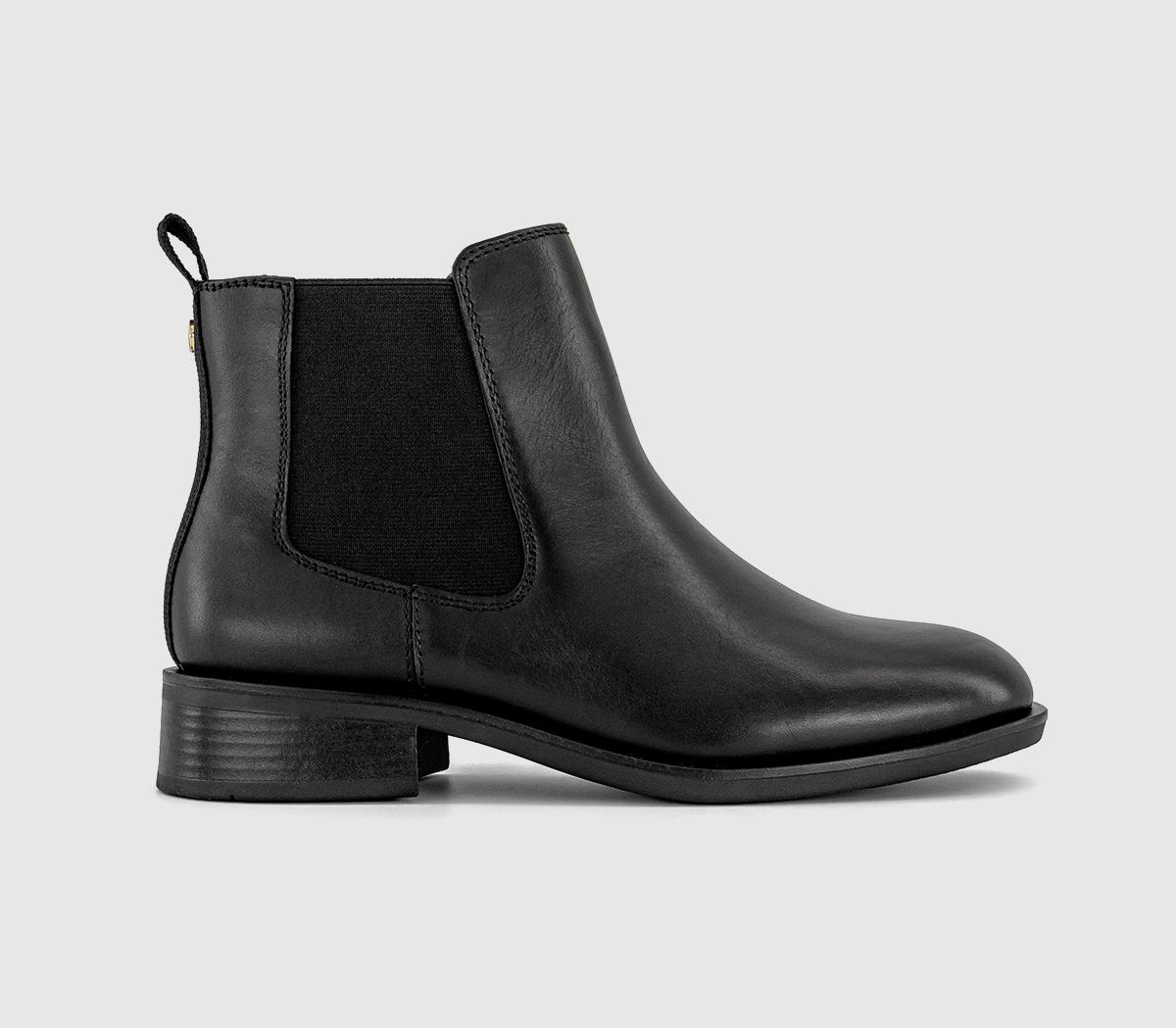 OFFICE Abacus Chelsea Boots Black Leather Women s Ankle Boots