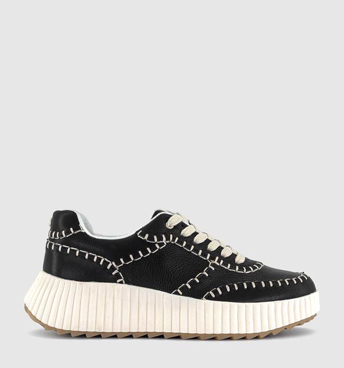 OFFICE Taylor Stitch Detail Trainers Black