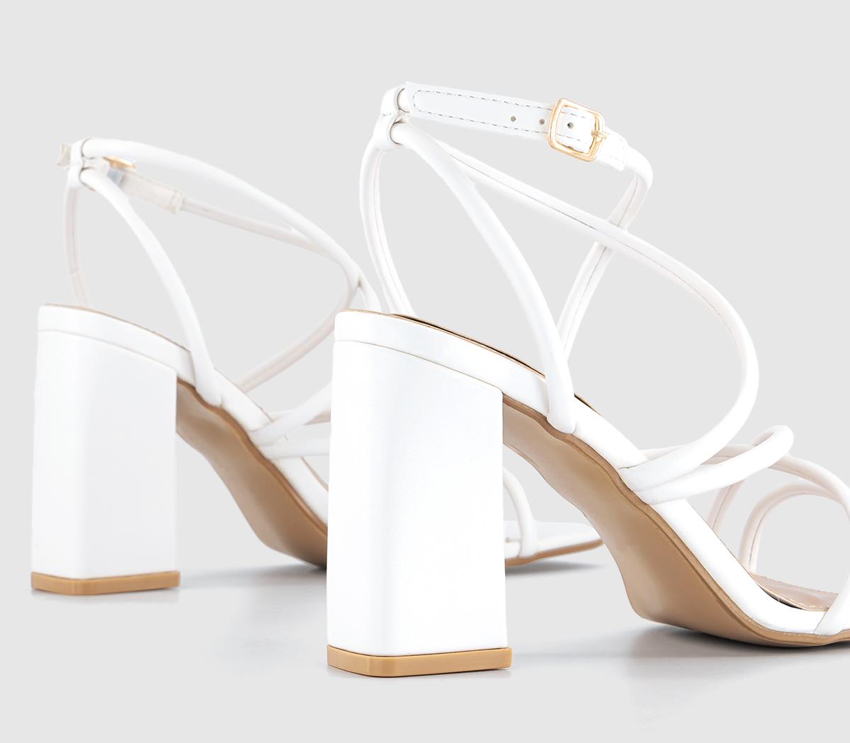 OFFICEHaya Multi Strap Block Heels OFFICEHaya Multi Strap Block HeelsWhite