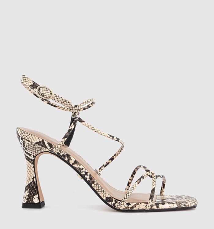 OFFICE Heavenly Strappy Heeled Sandals Snake