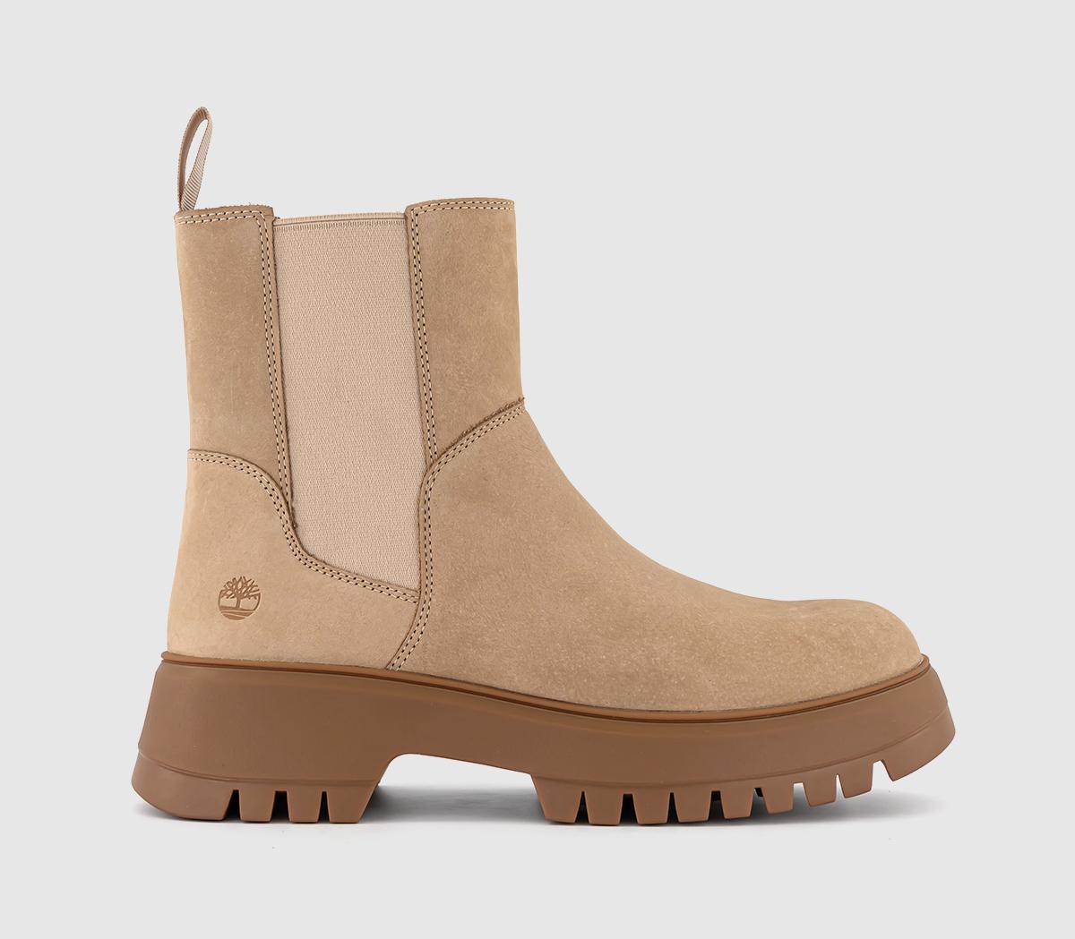 TimberlandCora Valley Chelsea BootsLight Beige Nubuck