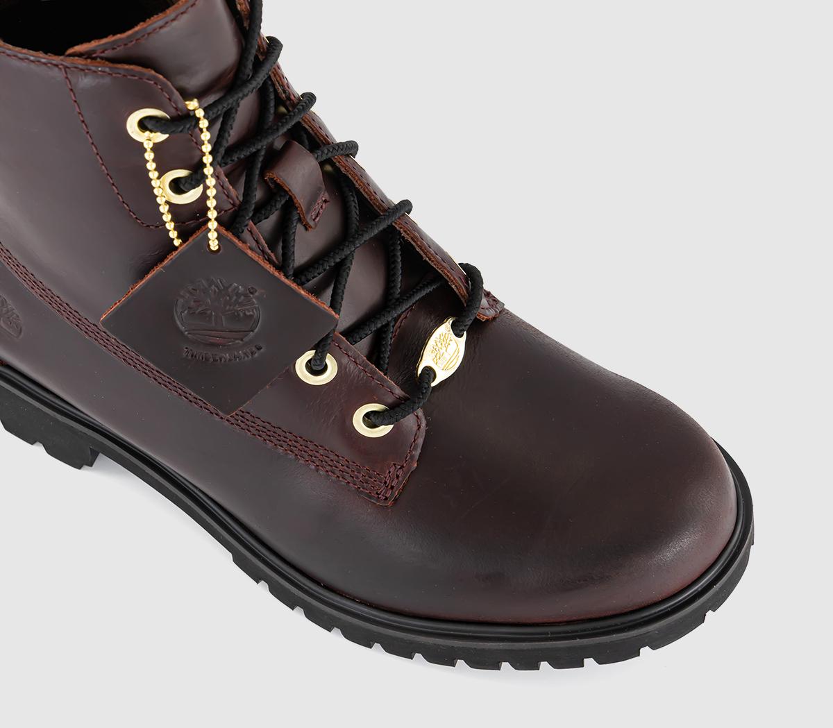 Timberland Lyonsdale Boots Burgundy Leather Women's Ankle Boots