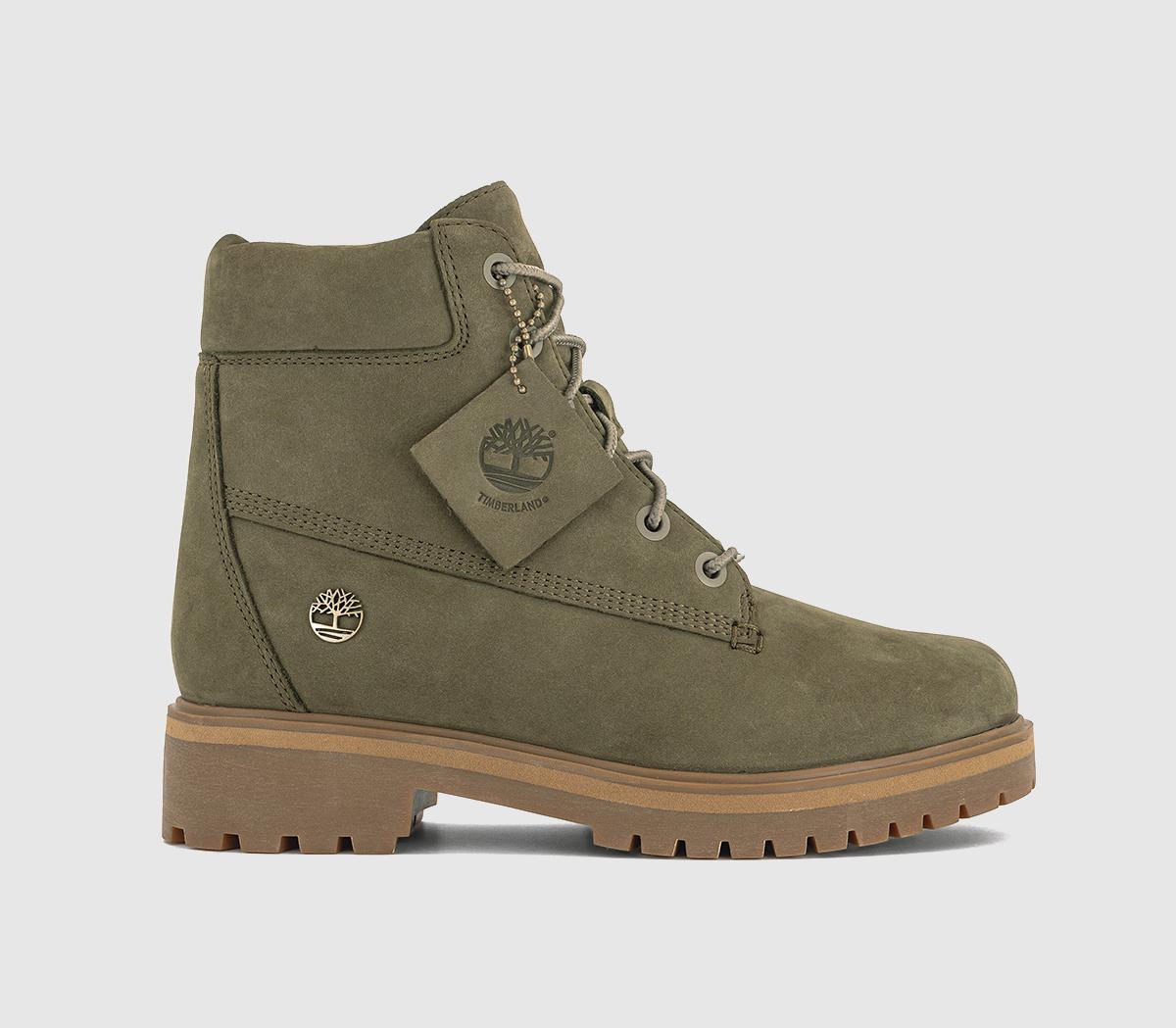 Olive timberland boots womens on sale