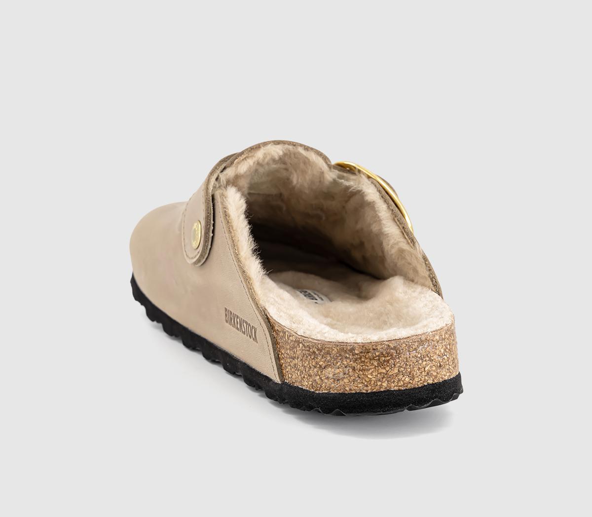 BIRKENSTOCKBoston Big Buckle Shearling ClogsTobacco