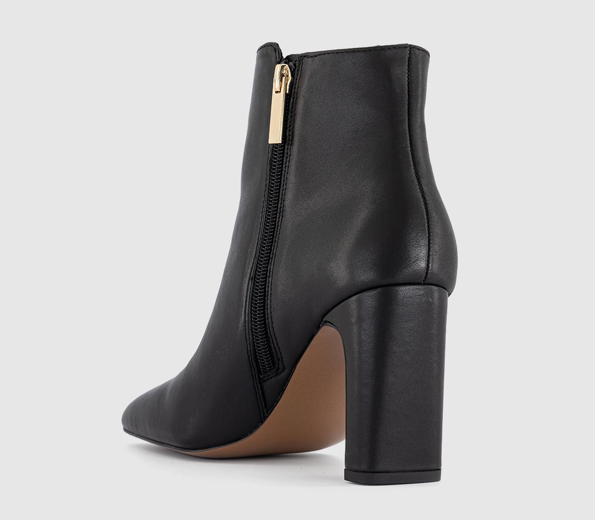 OFFICEAimee Slim Heel Ankle Boots OFFICEAimee Slim Heel Ankle BootsBlack Leather